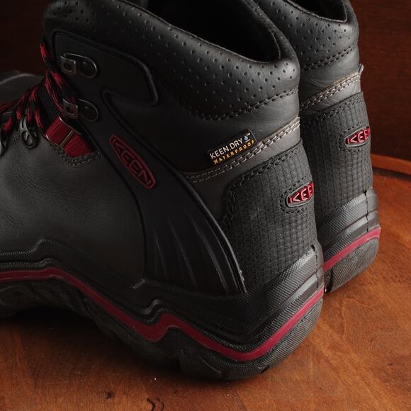 Keen Boots WMS SZ 9 Gray Liberty Ridge Waterproof Leather Hiking Outdoor MiUSA - Picture 9 of 16